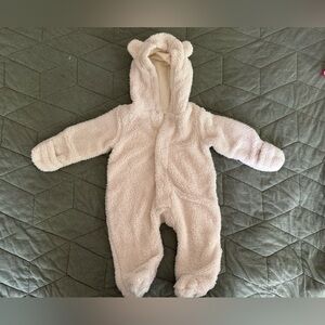Magnetic Me - Cozy Cream Fleece Baby Onesie